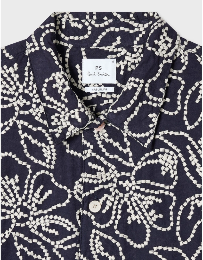 PS Casual Fit Floral Shirt 49 DK NAVY