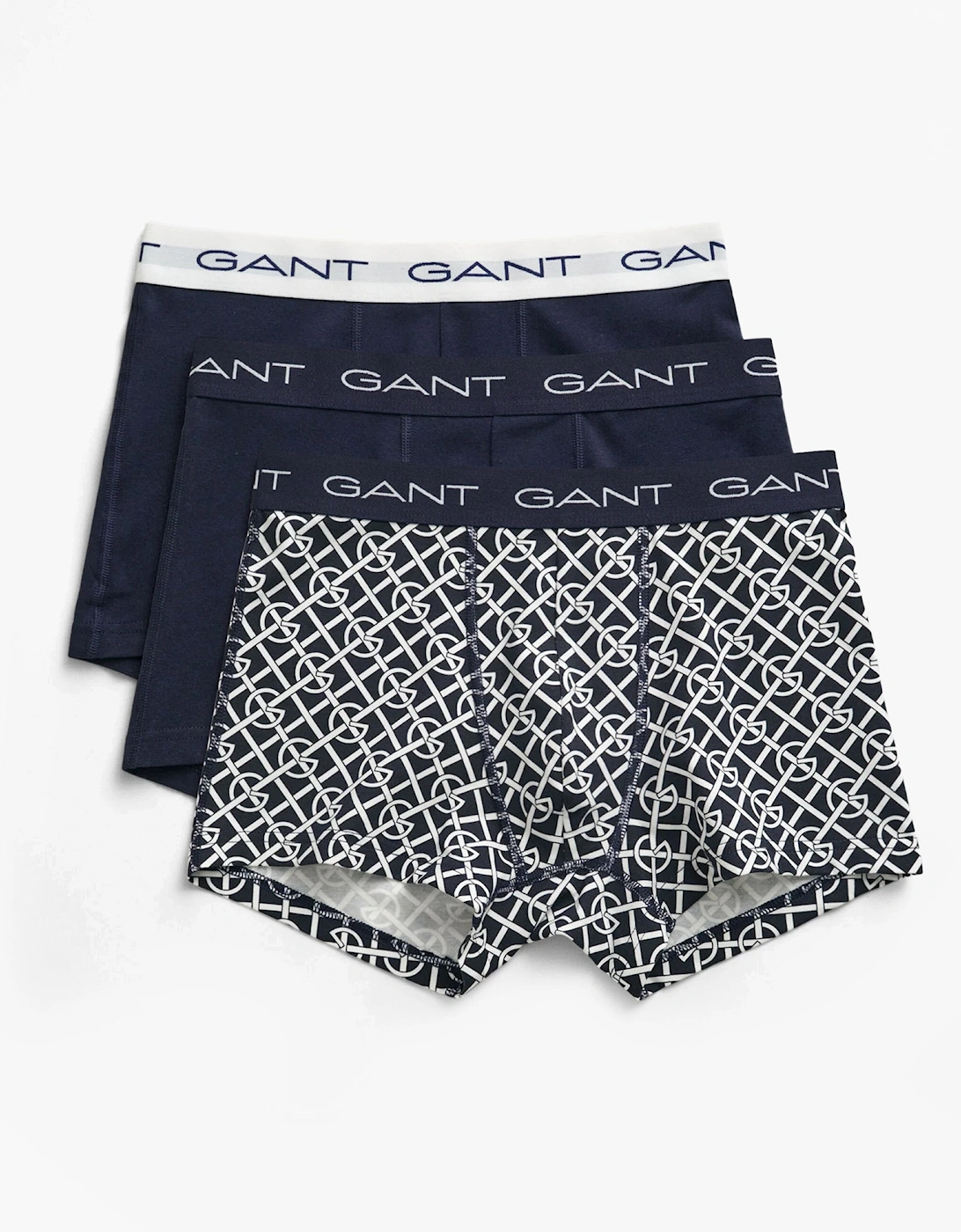 G PATTERN Mens Trunks 3-Pack Evening Blue, 5 of 4