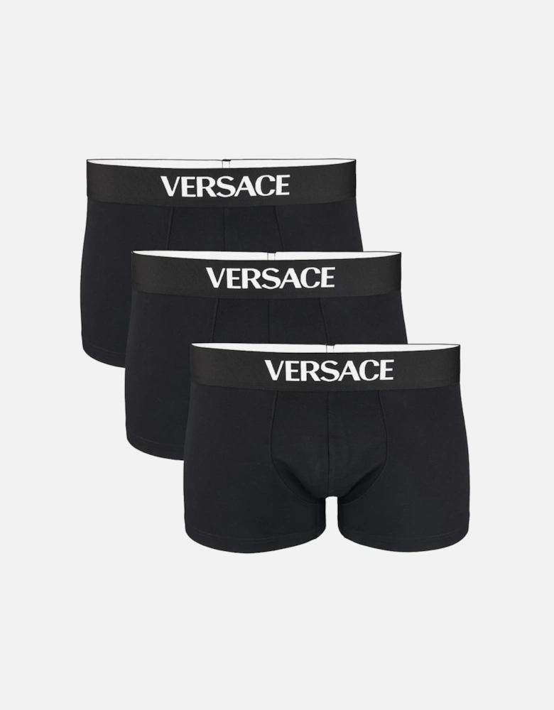 3-Pack Essential Tex Jersey Low Rise Trunks, Black
