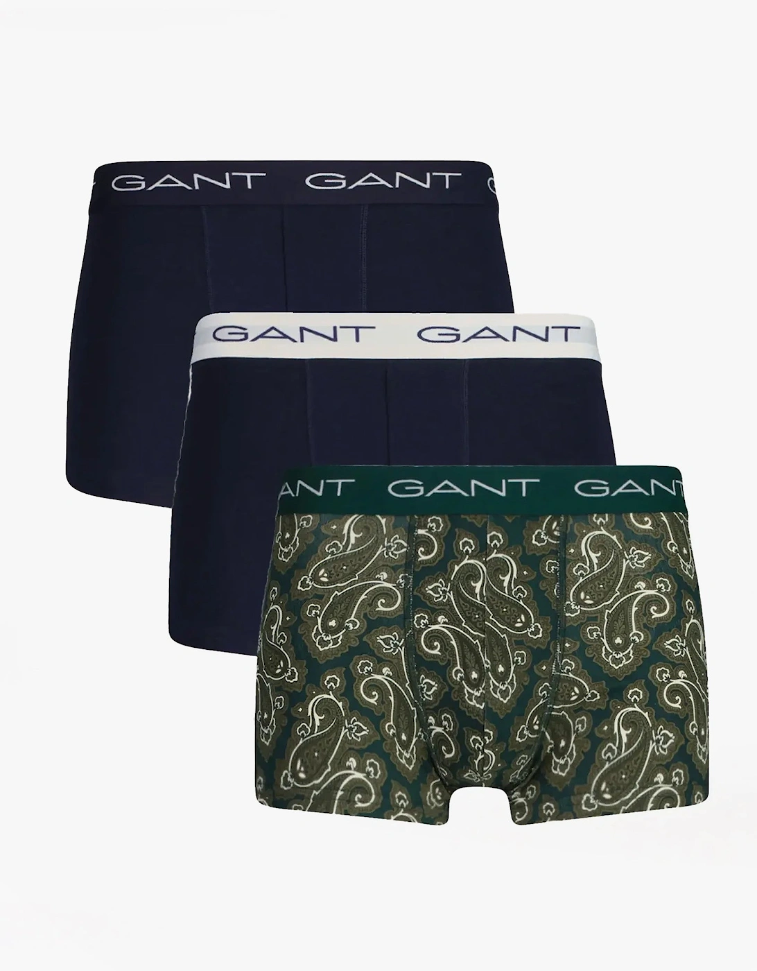 PAISLEY TRUNK 3 Pack Mens Deep Forest, 3 of 2