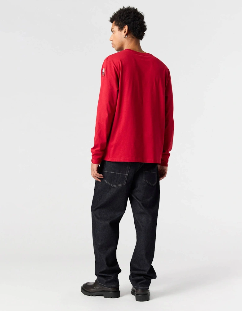 Kip Mens Long Sleeve T-Shirt - Red 527