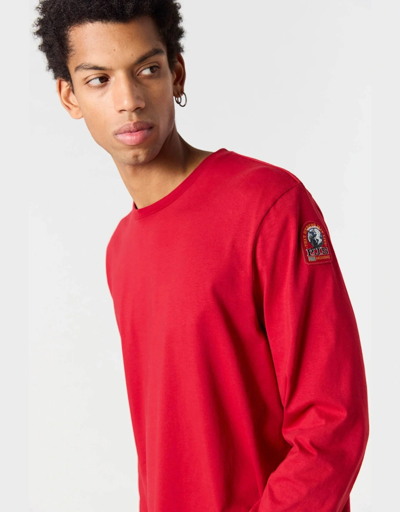 Kip Mens Long Sleeve T-Shirt - Red 527