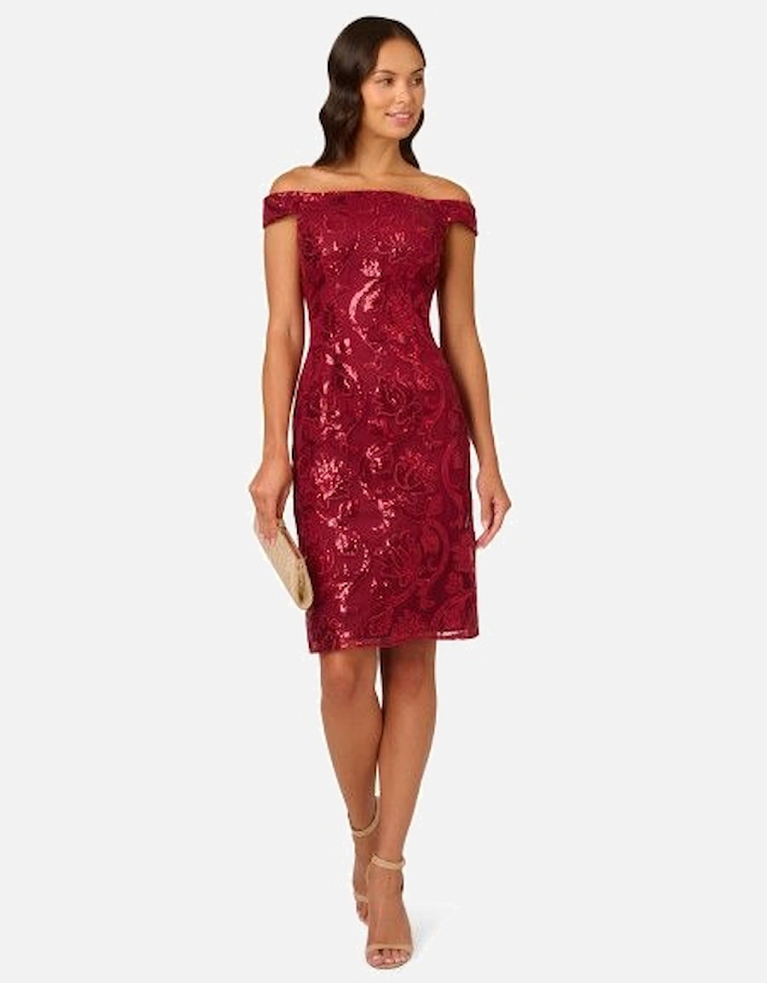 Off Shoulder Sheath Dress, 2 of 1