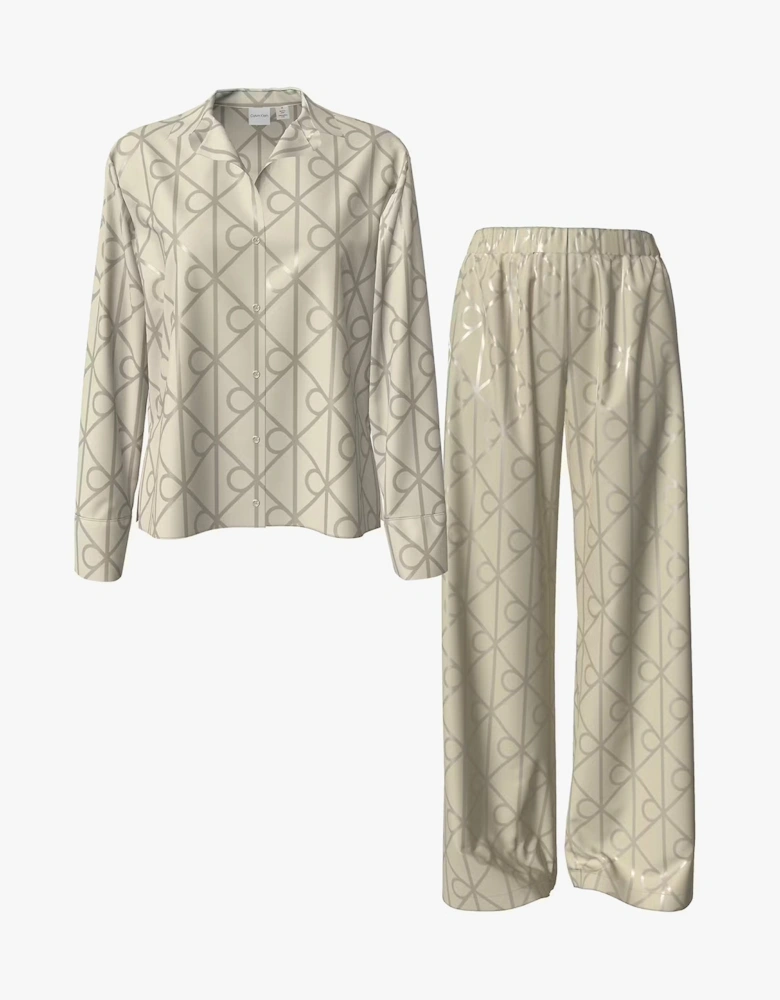SATIN AOP SET Womens Satin Shine