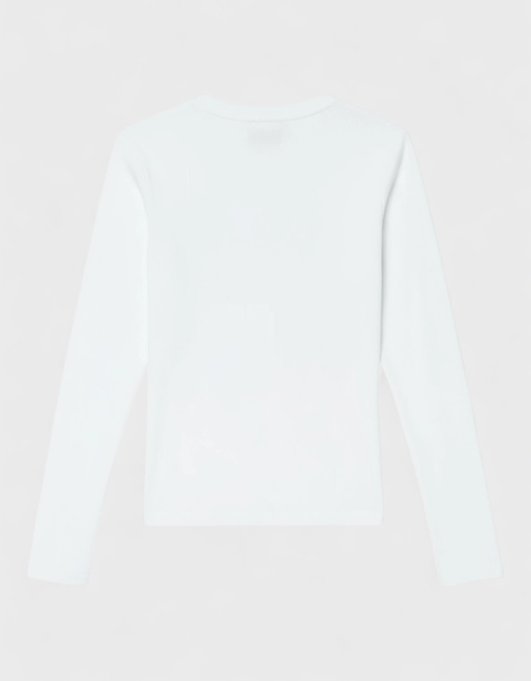 Le T-Shirt Brode Long Sleeve White
