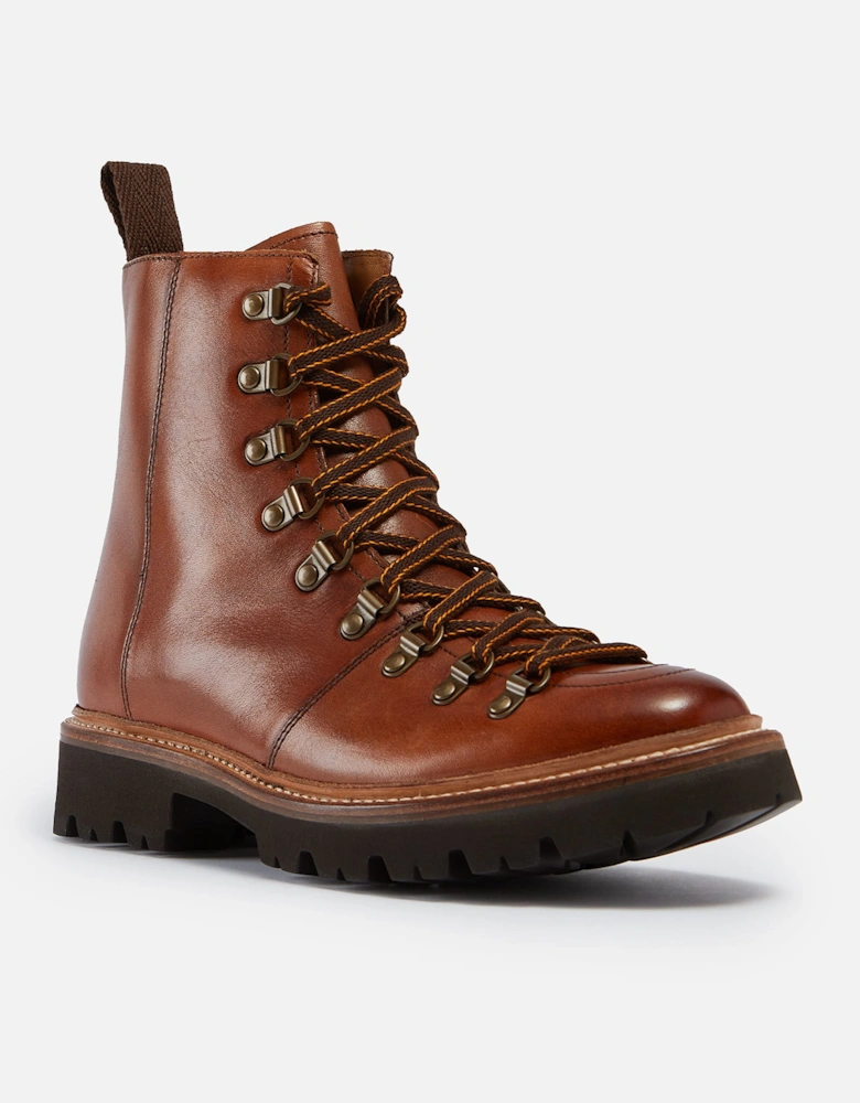 Nanette Hand Painted Leather Hiking Style Boots