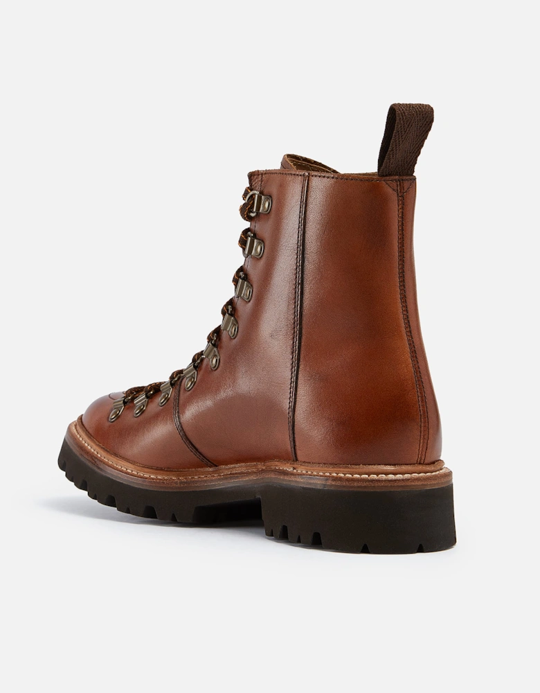 Nanette Hand Painted Leather Hiking Style Boots