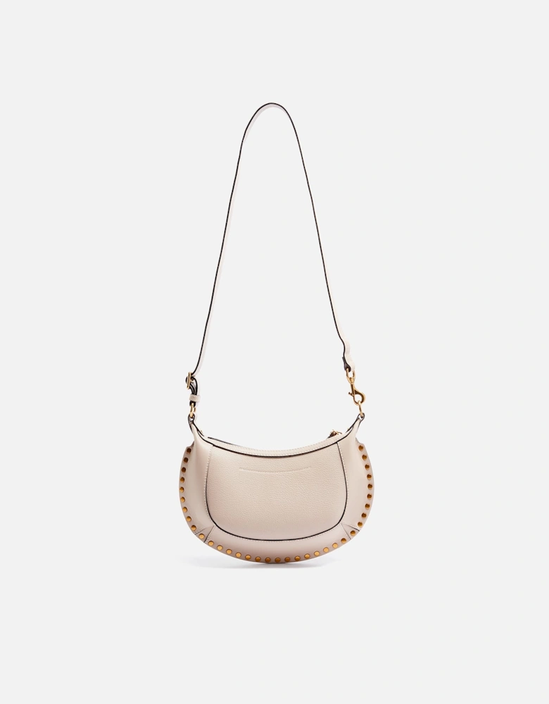 Oskan Moon Studded Grainy Leather Shoulder Bag