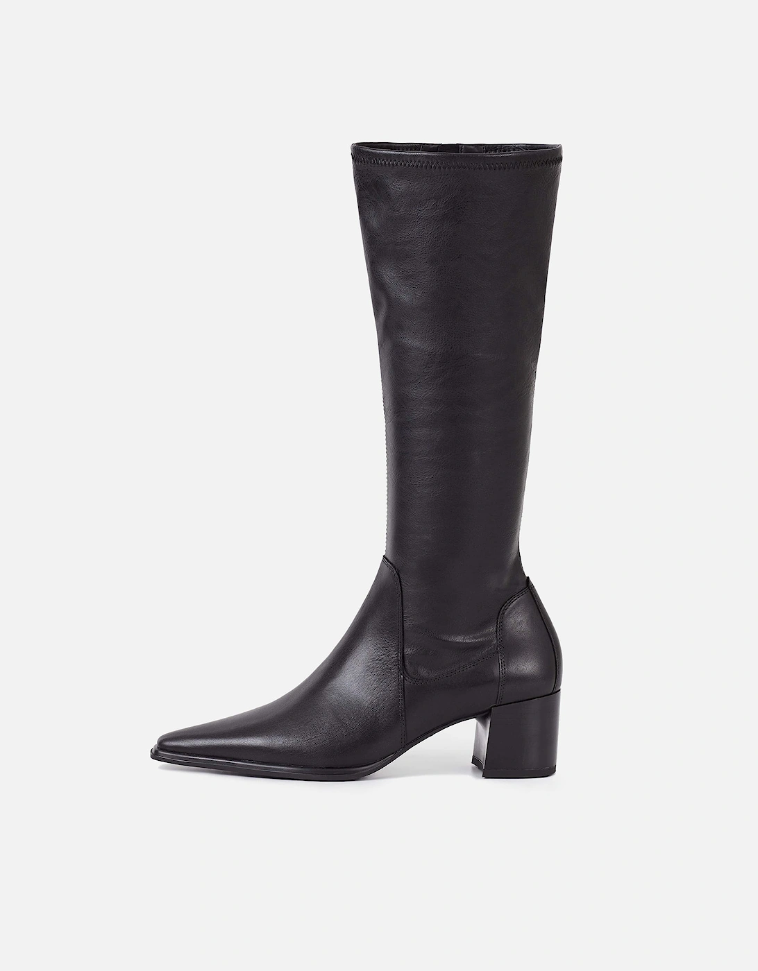 Giselle Leather Heeled Knee High Boots, 4 of 3