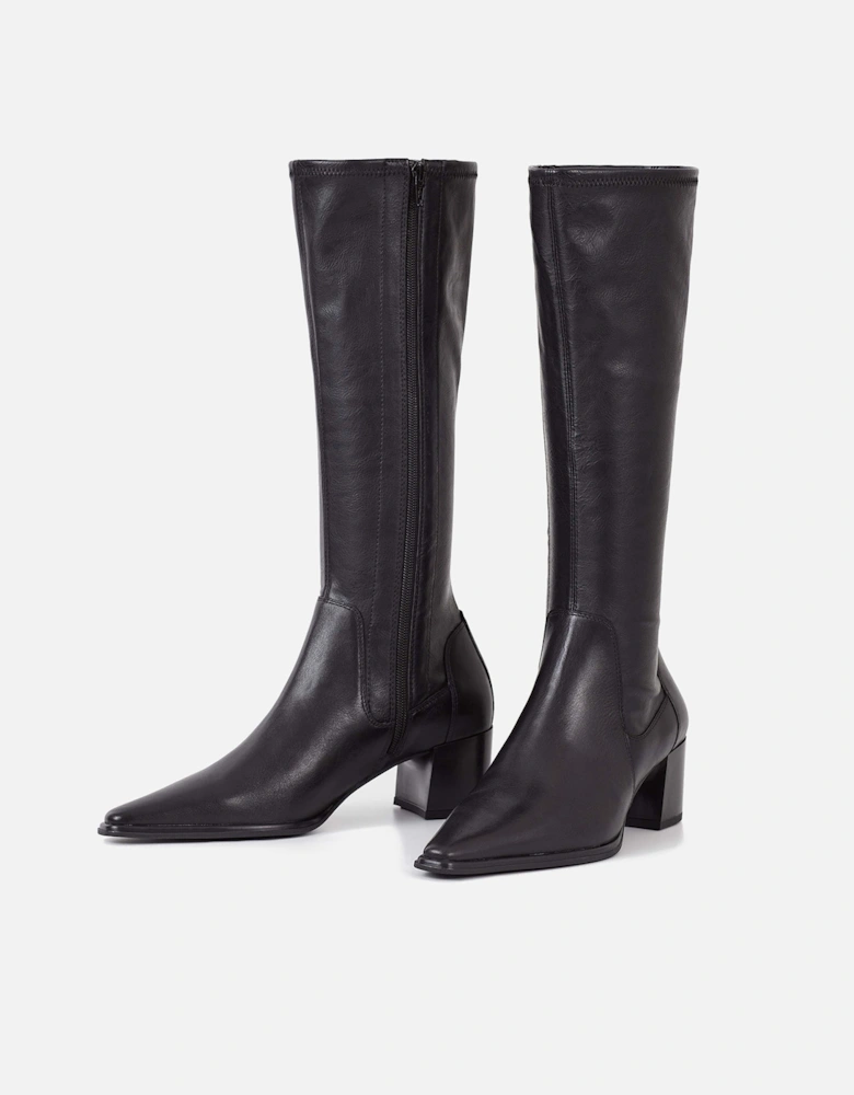 Giselle Leather Heeled Knee High Boots