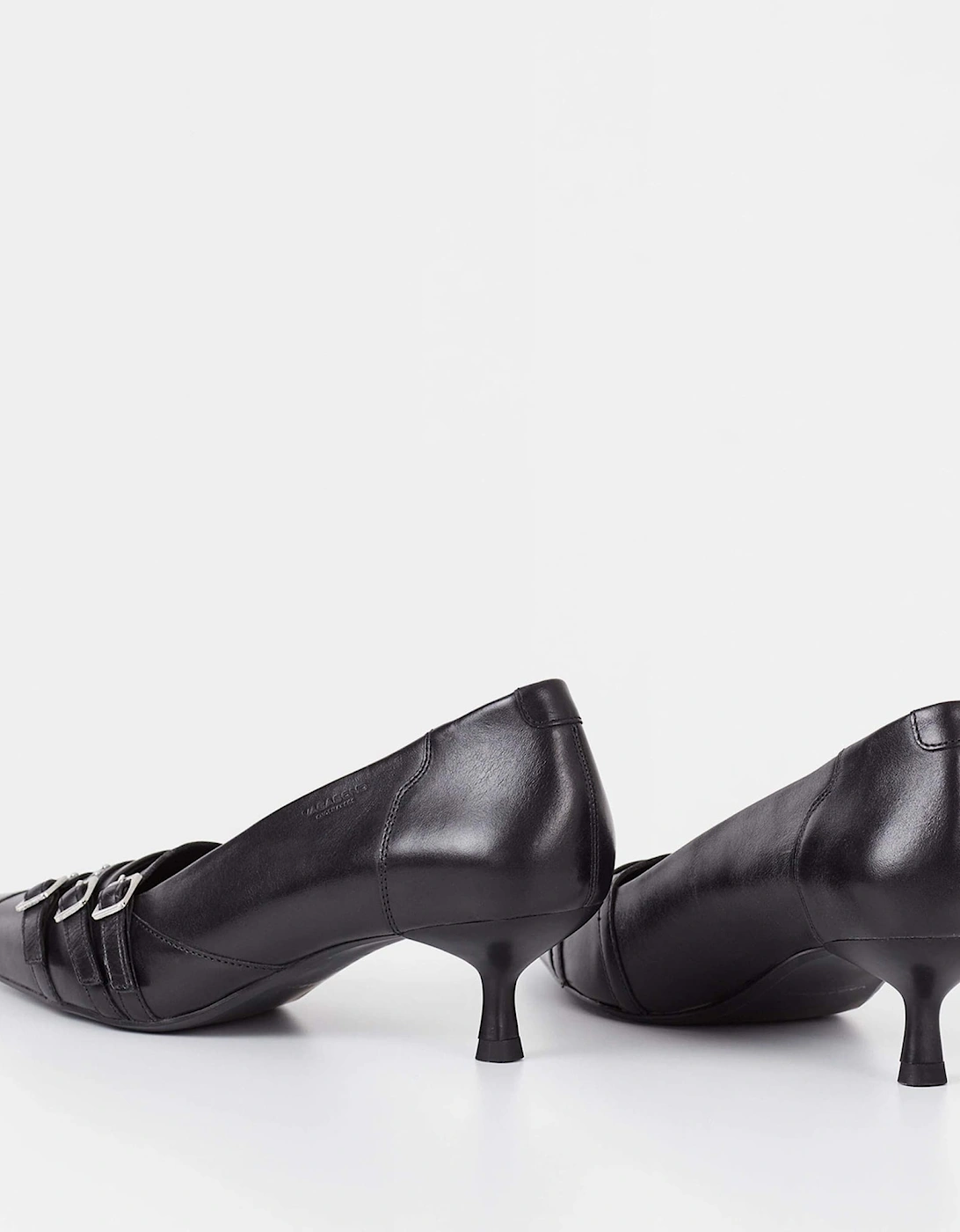 Lykke Leather Kitten Heeled Court Shoes