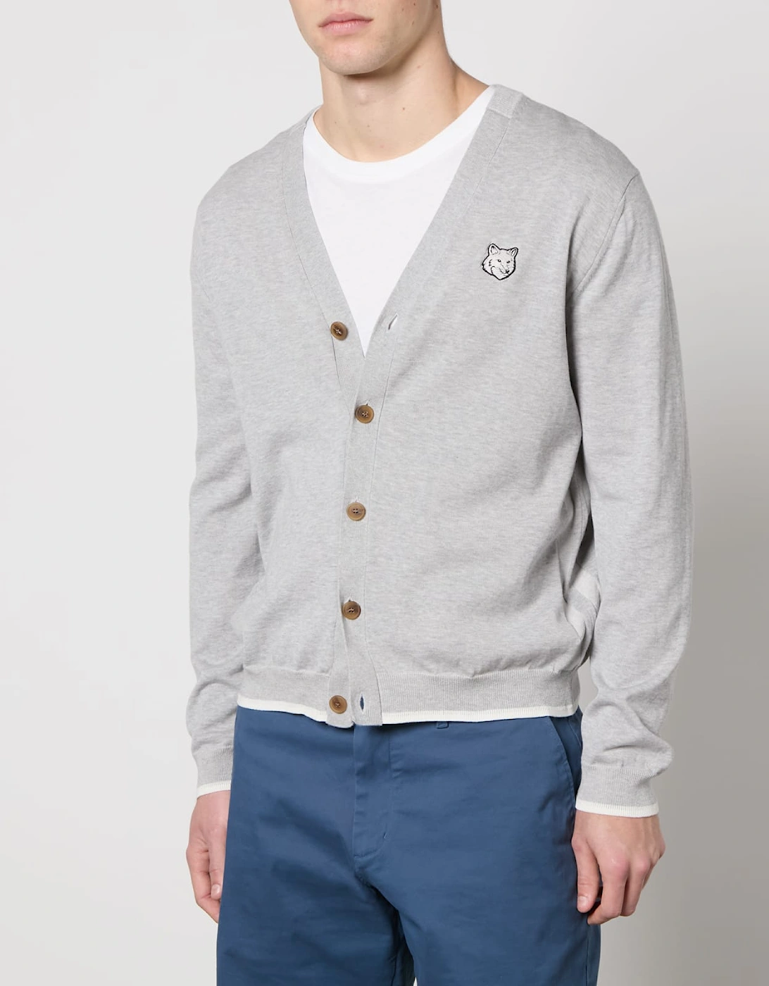 Bold Fox Head Patch Regular Cardigan, 4 of 3