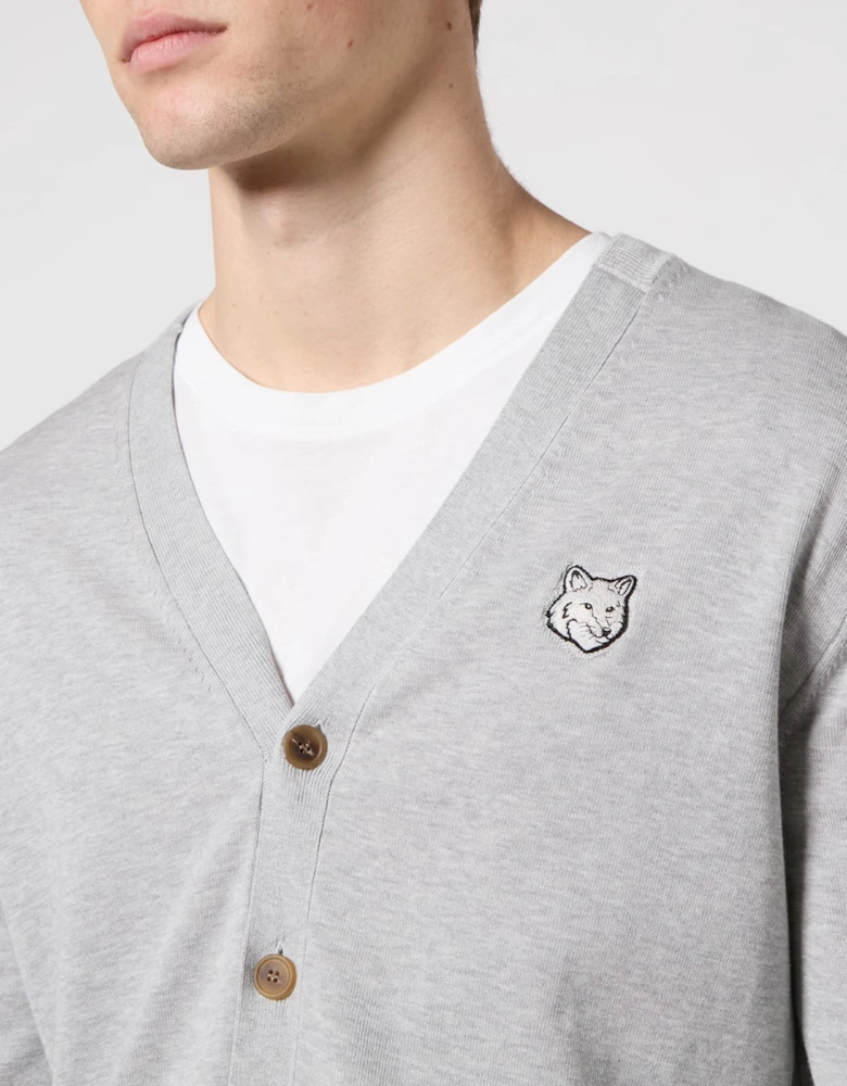 Bold Fox Head Patch Regular Cardigan