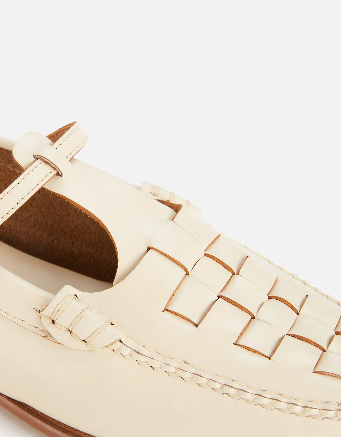 Roqueta Leather T-Bar Sling Back Flats