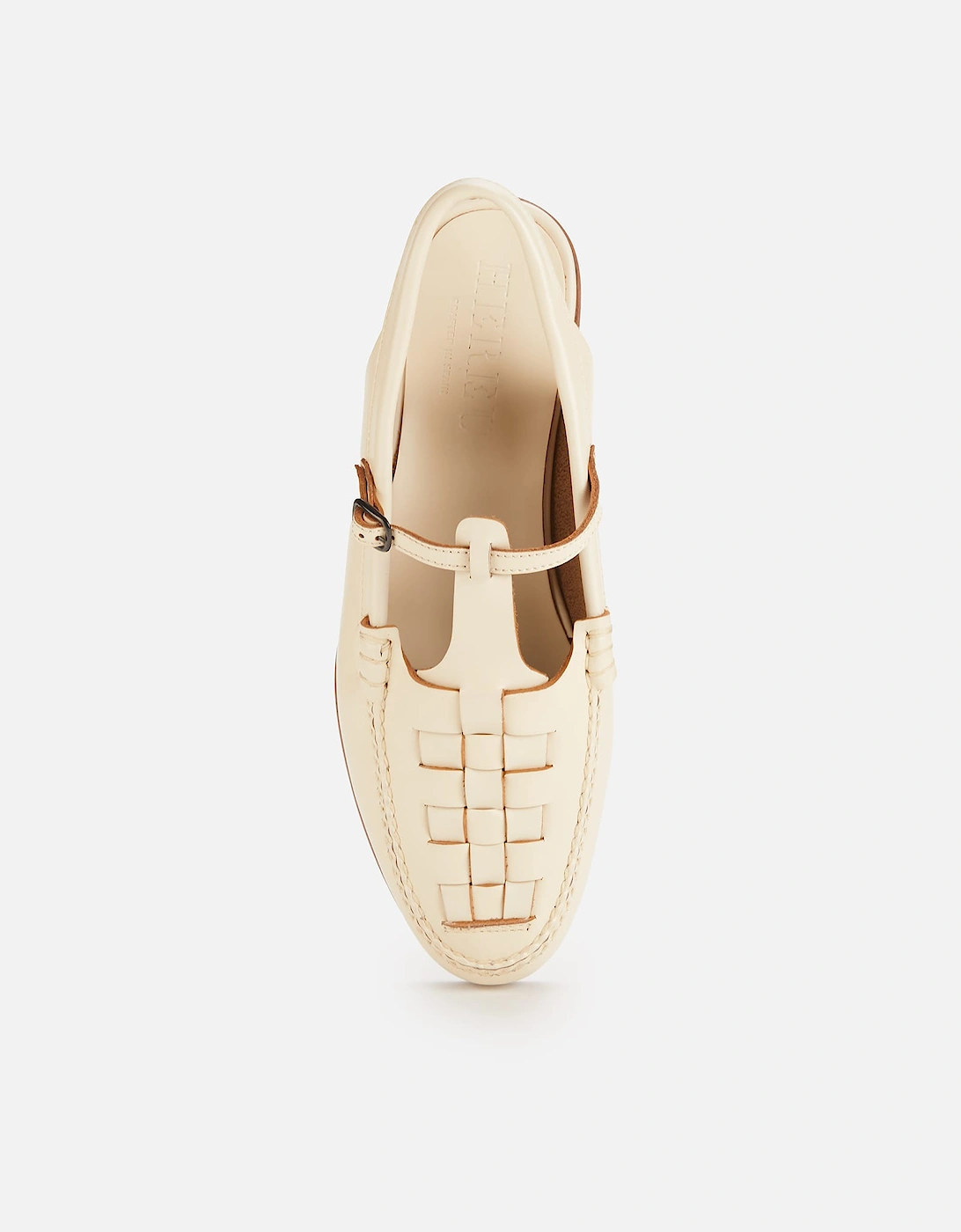 Roqueta Leather T-Bar Sling Back Flats
