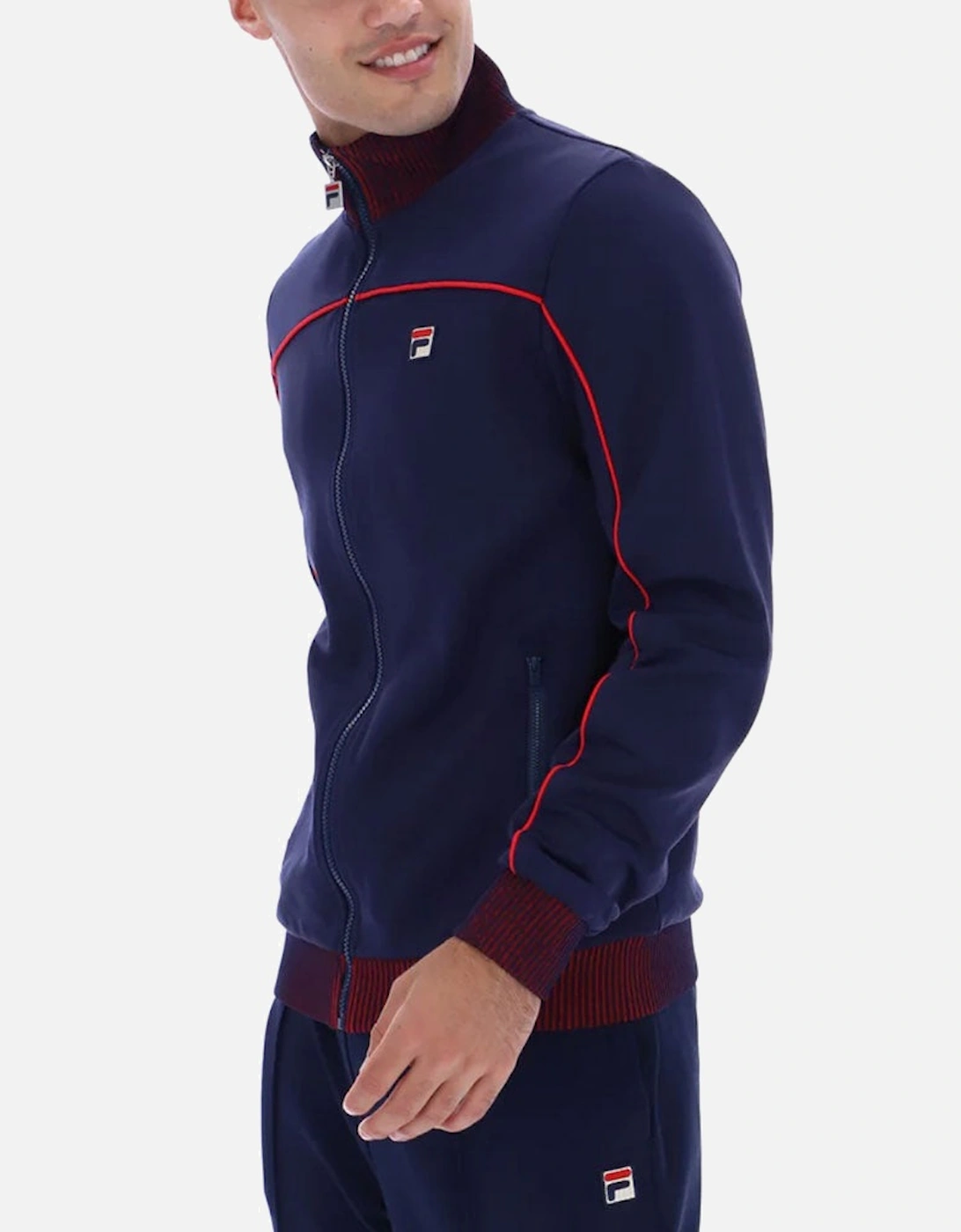 Zayn Lenticular Track Top - Peacoat Navy / Red