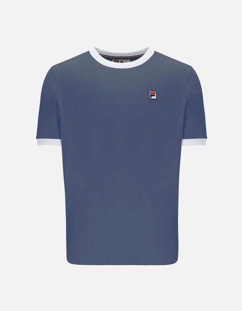 Vintage Ringer Marconi T-Shirt - Vintage Indigo/Gardenia