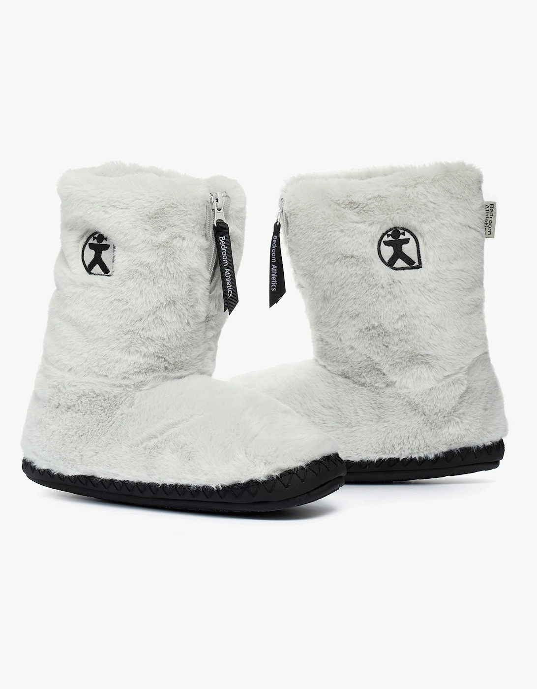 MONROE Womens Faux Fur Boots Trace Grey/Charcoal