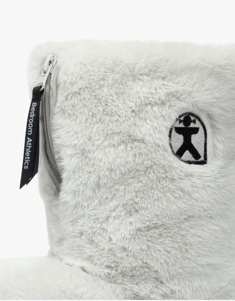 MONROE Womens Faux Fur Boots Trace Grey/Charcoal