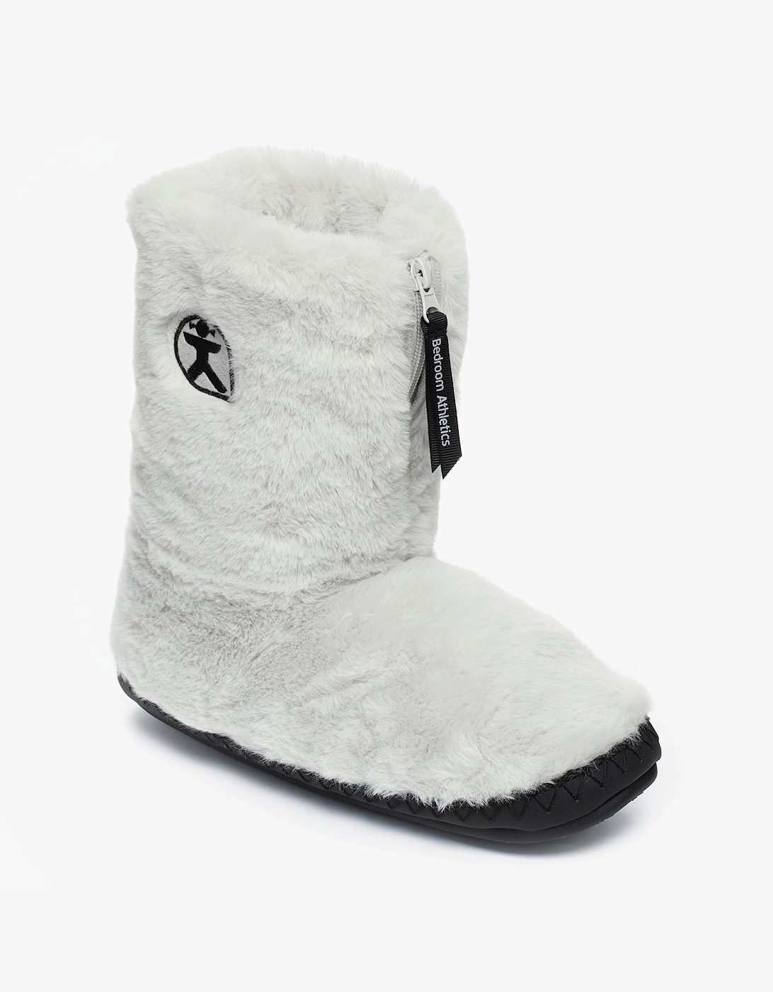 MONROE Womens Faux Fur Boots Trace Grey/Charcoal