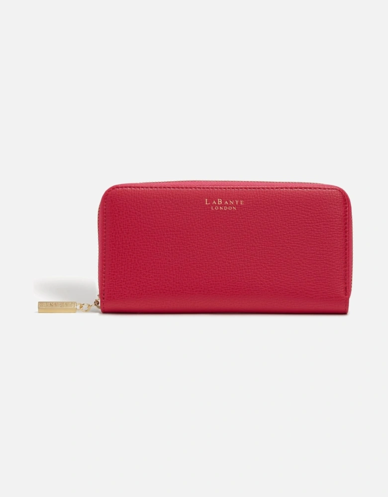 Serene Pink Vegan Zip Around Wallet
