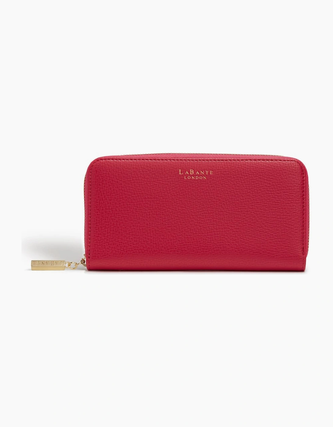 Labante London Women's Serene Pink Vegan Zip Around Wallet - Red