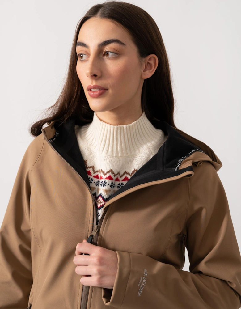 Daybreak Womens Softshell Raincoat - Mocca 248