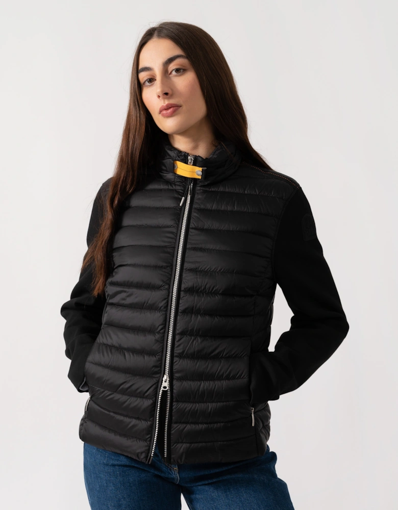 Danette Womens Fleece/Nylon Jacket - Black 541