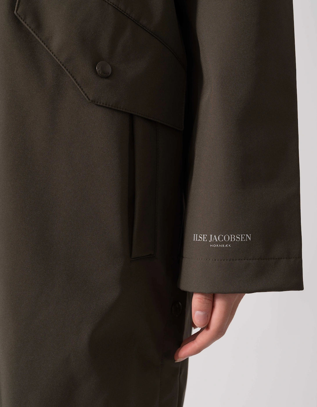 Daybreak Womens Long Softshell Raincoat - Wren 259