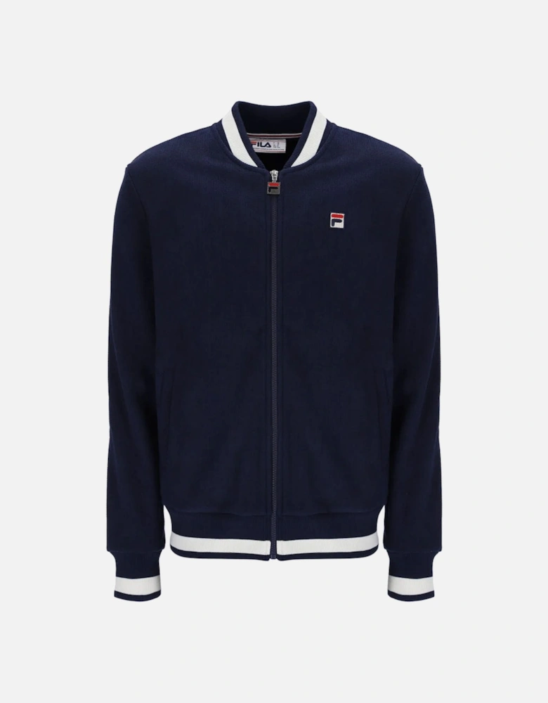 Vintage Gabe Waffle Knit Jacket - Navy / Gardenia