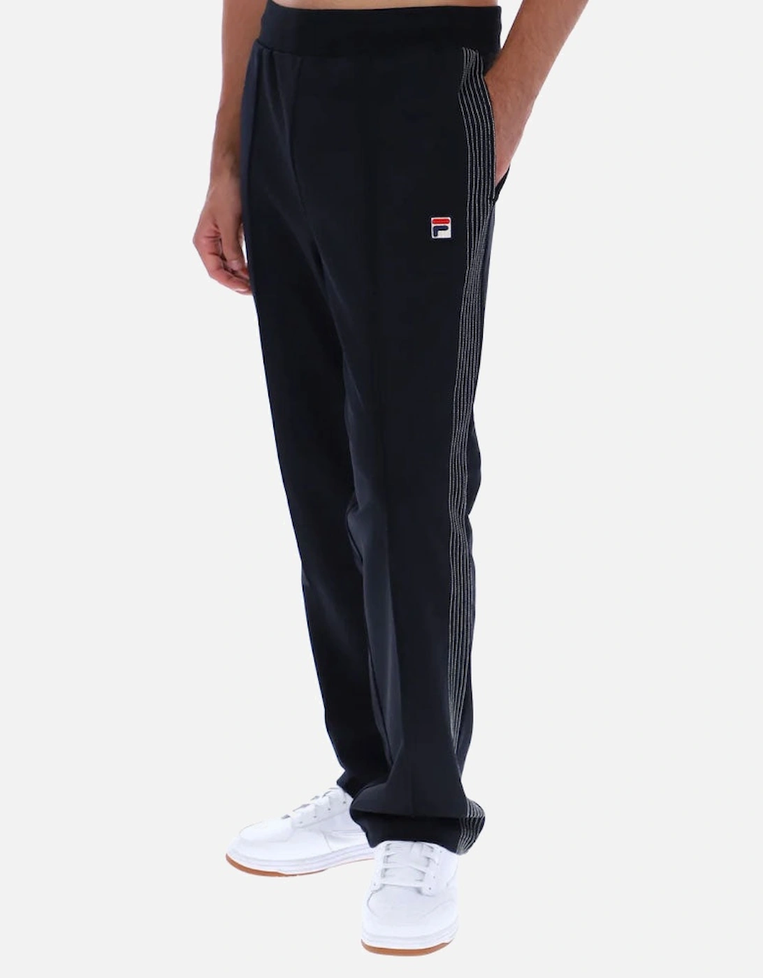 Vintage Tavis Contrast Stitch Straight Leg Track Pant - Black, 3 of 2