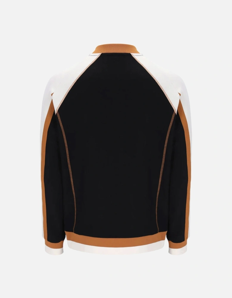Vintage Eliot Flat Lock Detail Track Jacket - Black/Gardenia/Pumkin Spice