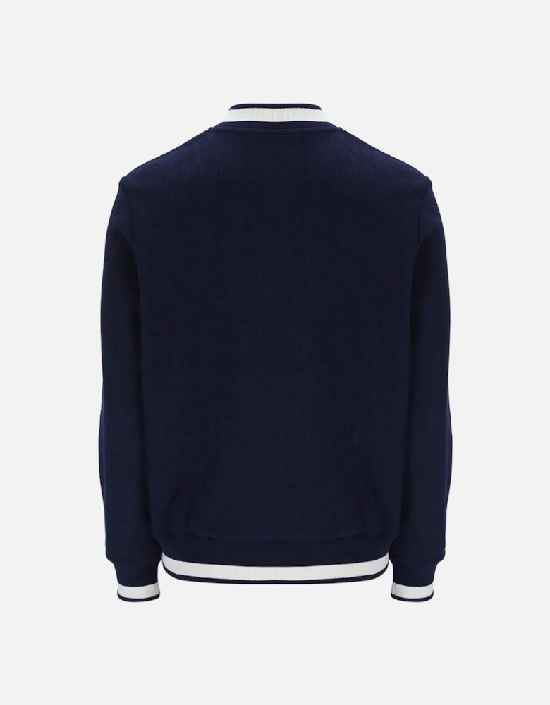 Vintage Gabe Waffle Knit Jacket - Navy / Gardenia