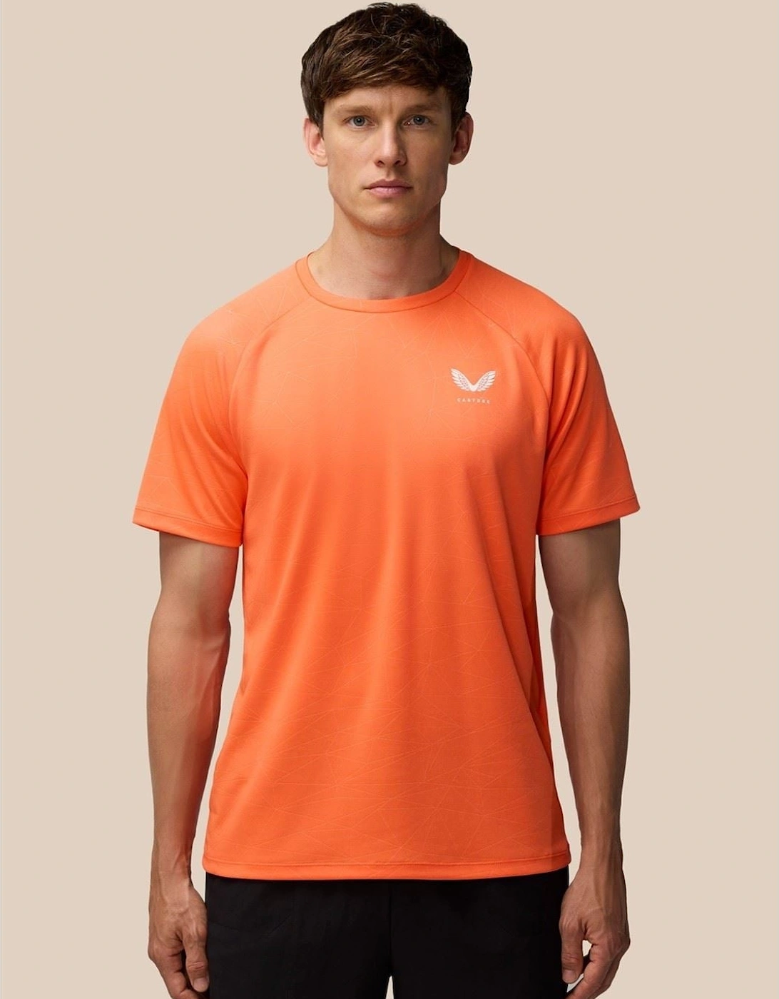 Adapt Training T-Shirt Polyester Men's Orange Activewear T-Shirts, 8 of 7