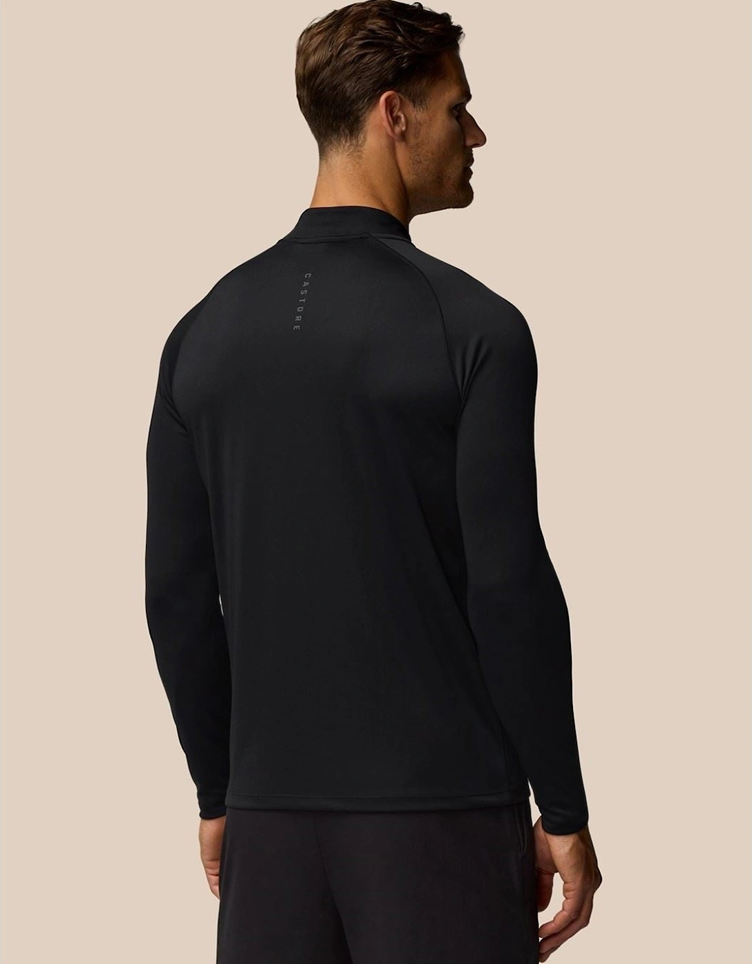 Adapt Training 1/4 Zip Top Polyester Men's Black Activewear T-Shirts