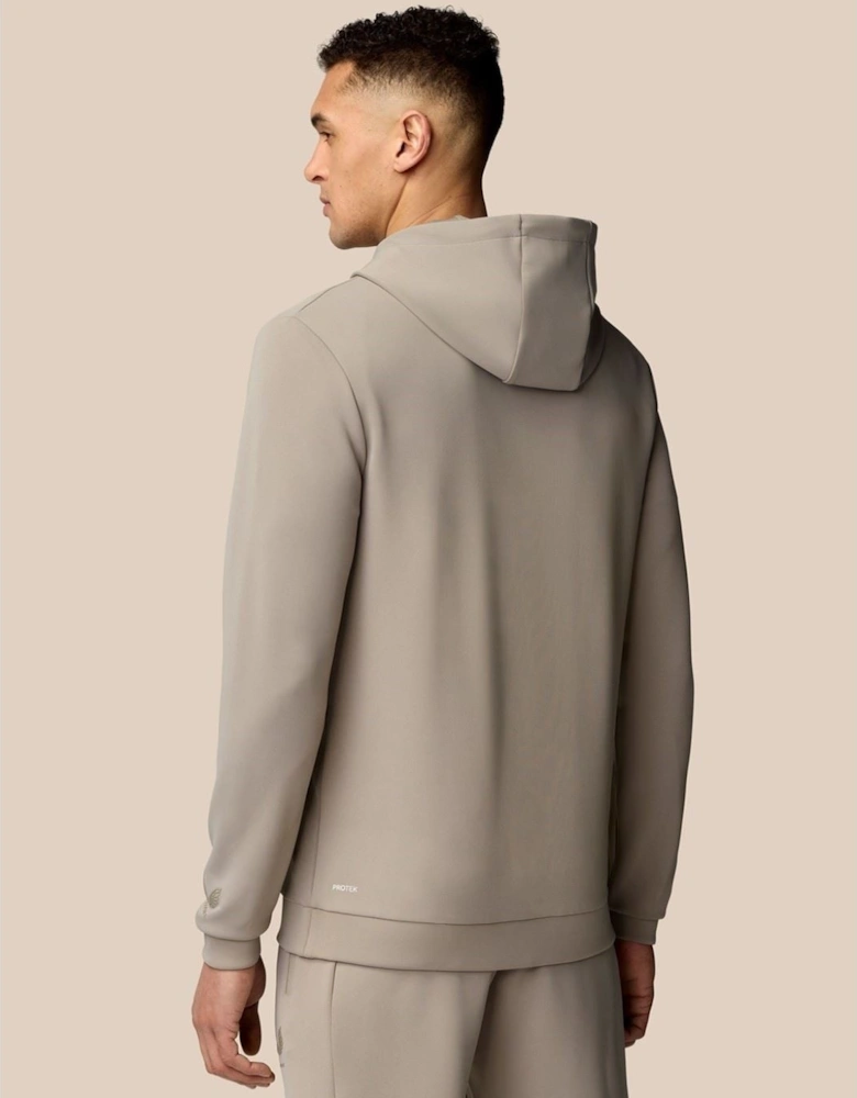 Scuba Hoody Polyester Men's Brown Hooded Sweatshirt