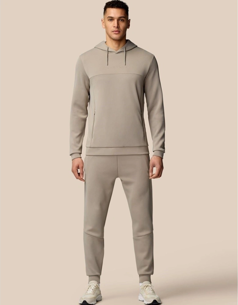 Scuba Hoody Polyester Men's Brown Hooded Sweatshirt