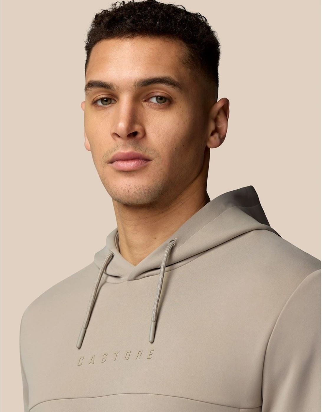 Scuba Hoody Polyester Men's Brown Hooded Sweatshirt