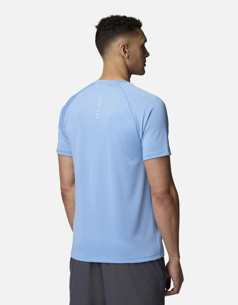 Adapt Training T-Shirt Polyester Men's Blue Activewear T-Shirts