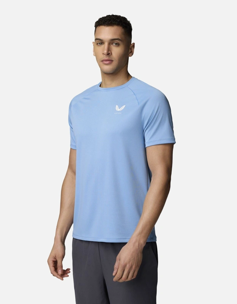 Adapt Training T-Shirt Polyester Men's Blue Activewear T-Shirts