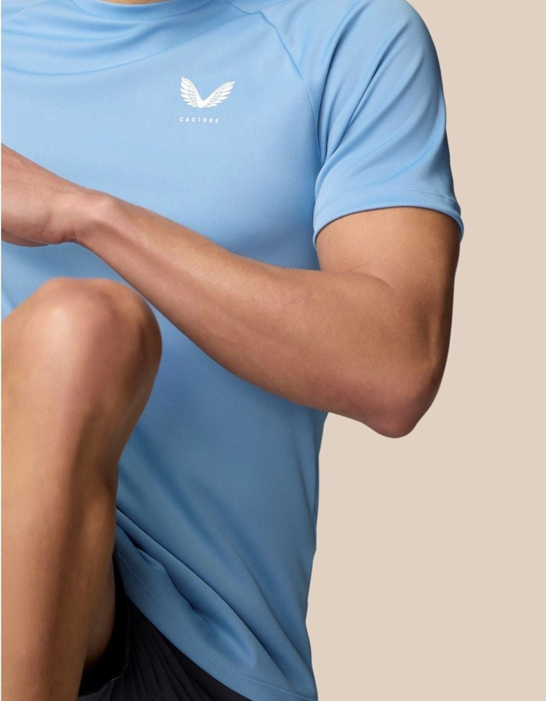 Adapt Training T-Shirt Polyester Men's Blue Activewear T-Shirts