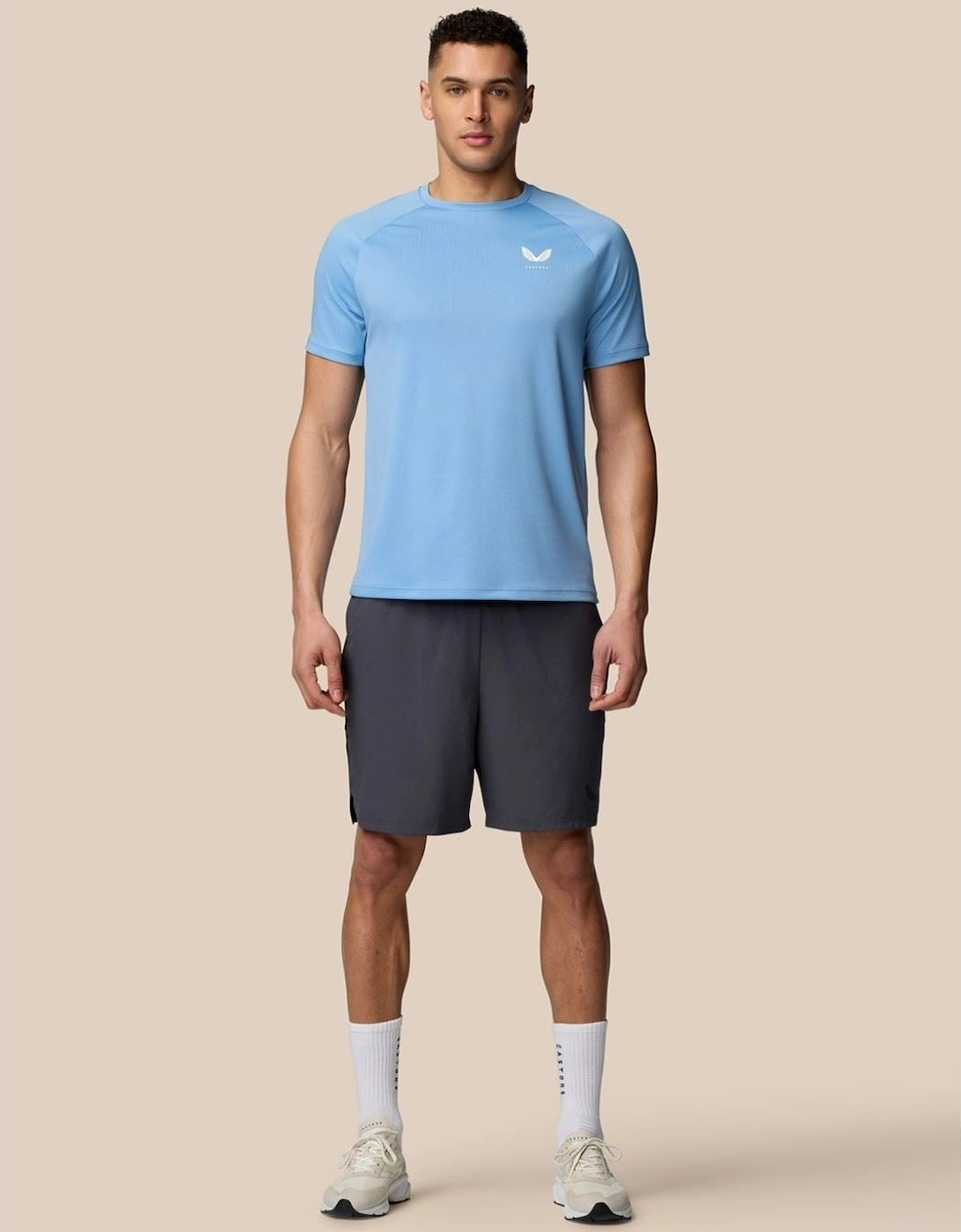 Adapt Training T-Shirt Polyester Men's Blue Activewear T-Shirts