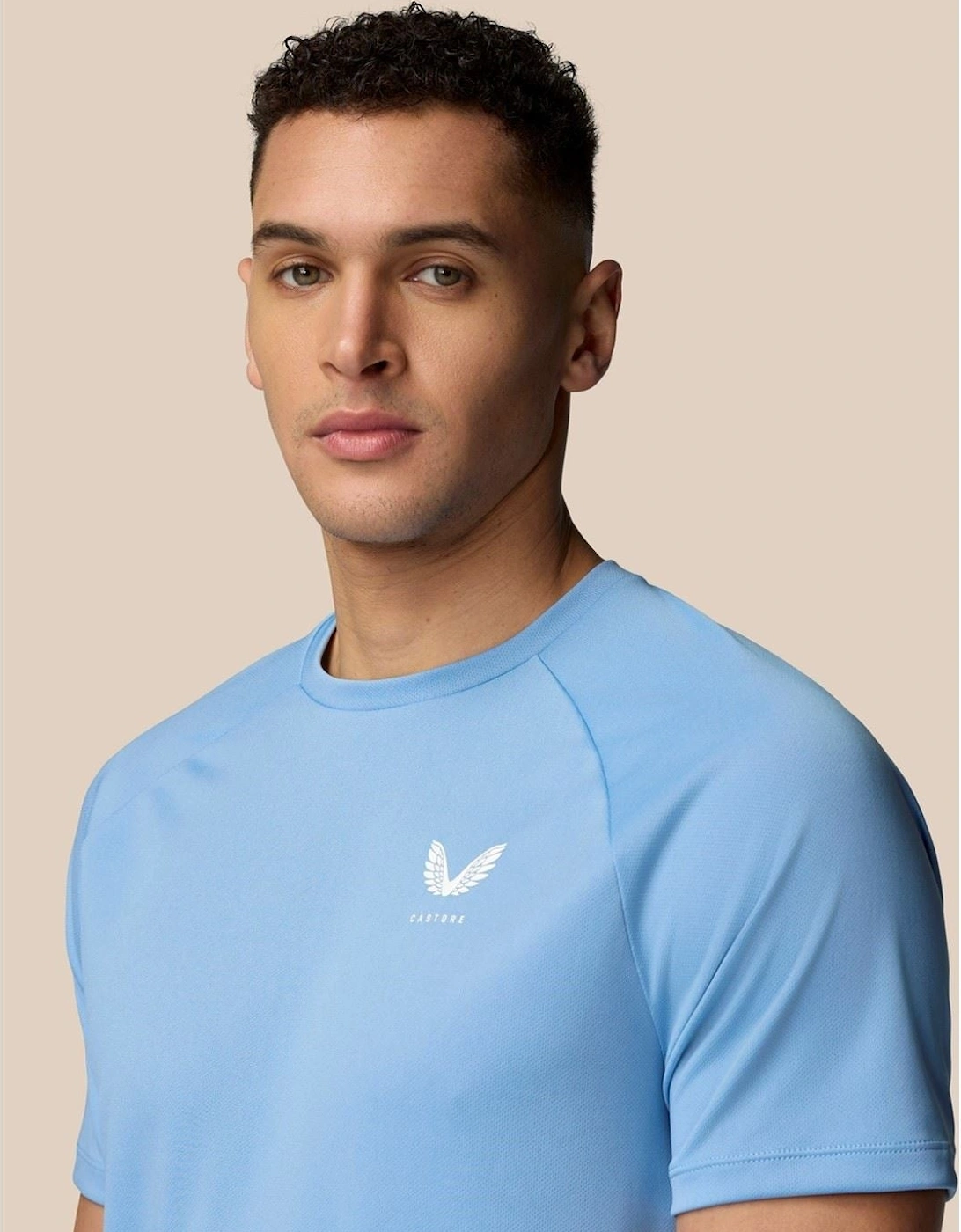 Adapt Training T-Shirt Polyester Men's Blue Activewear T-Shirts