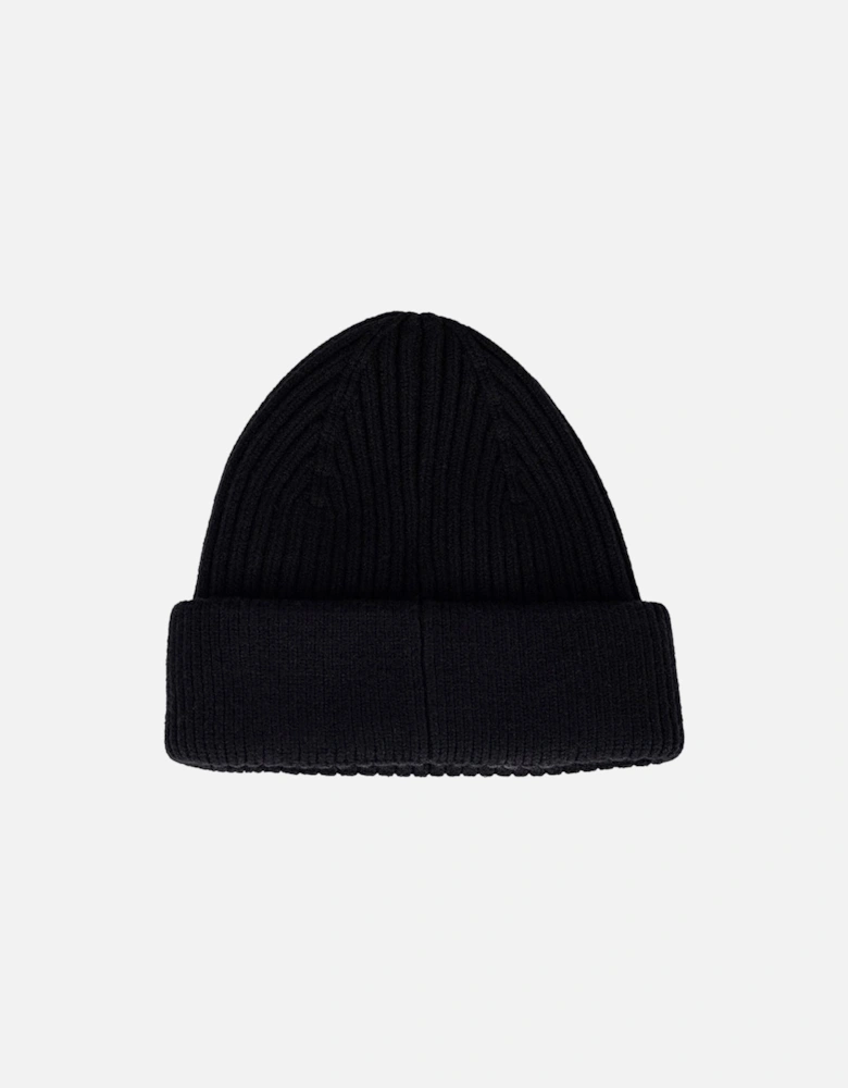 Active Beanie Unisex Adults Black Beanie Hat - One Size
