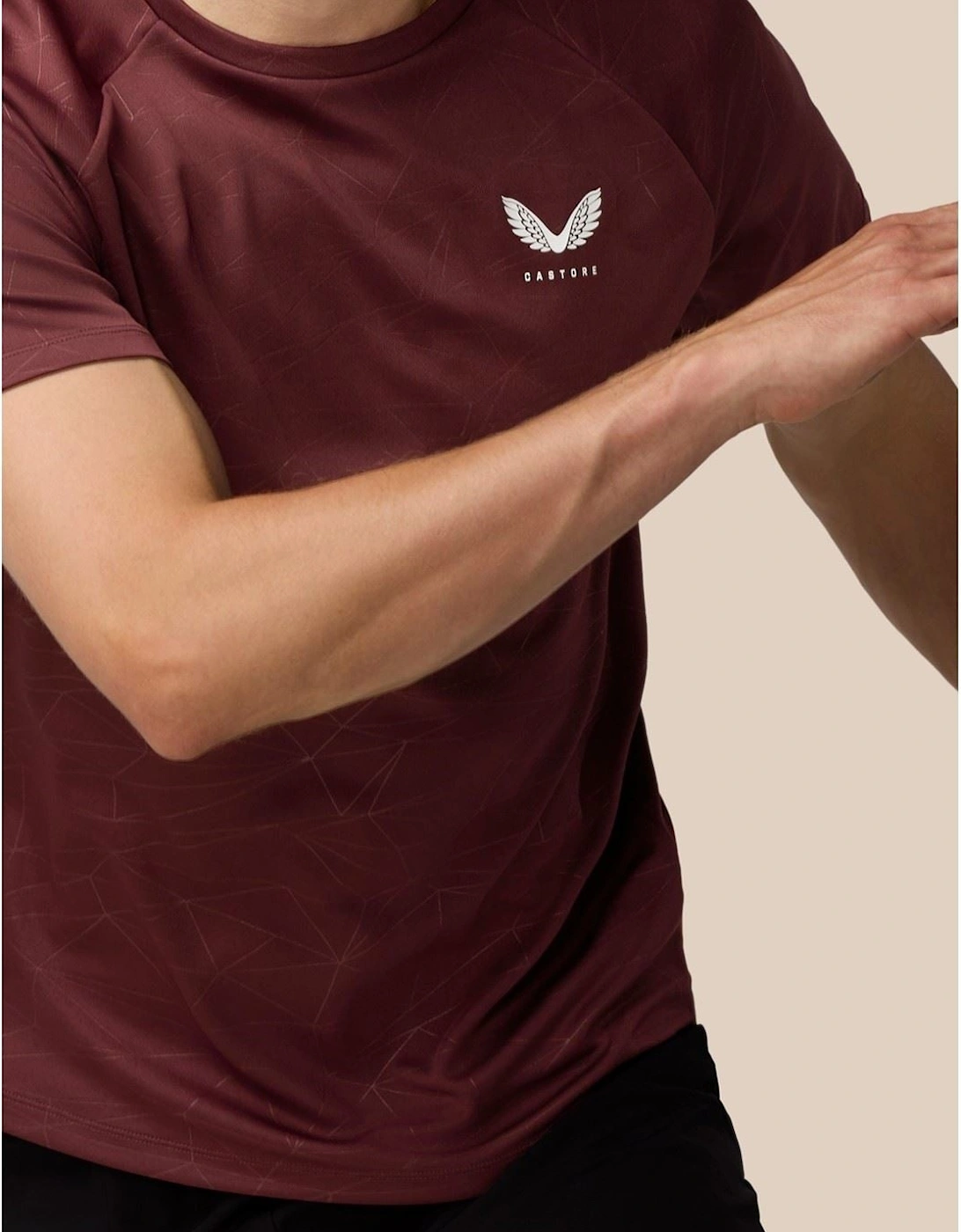 Adapt Training T-Shirt Polyester Men's Purple Activewear T-Shirts
