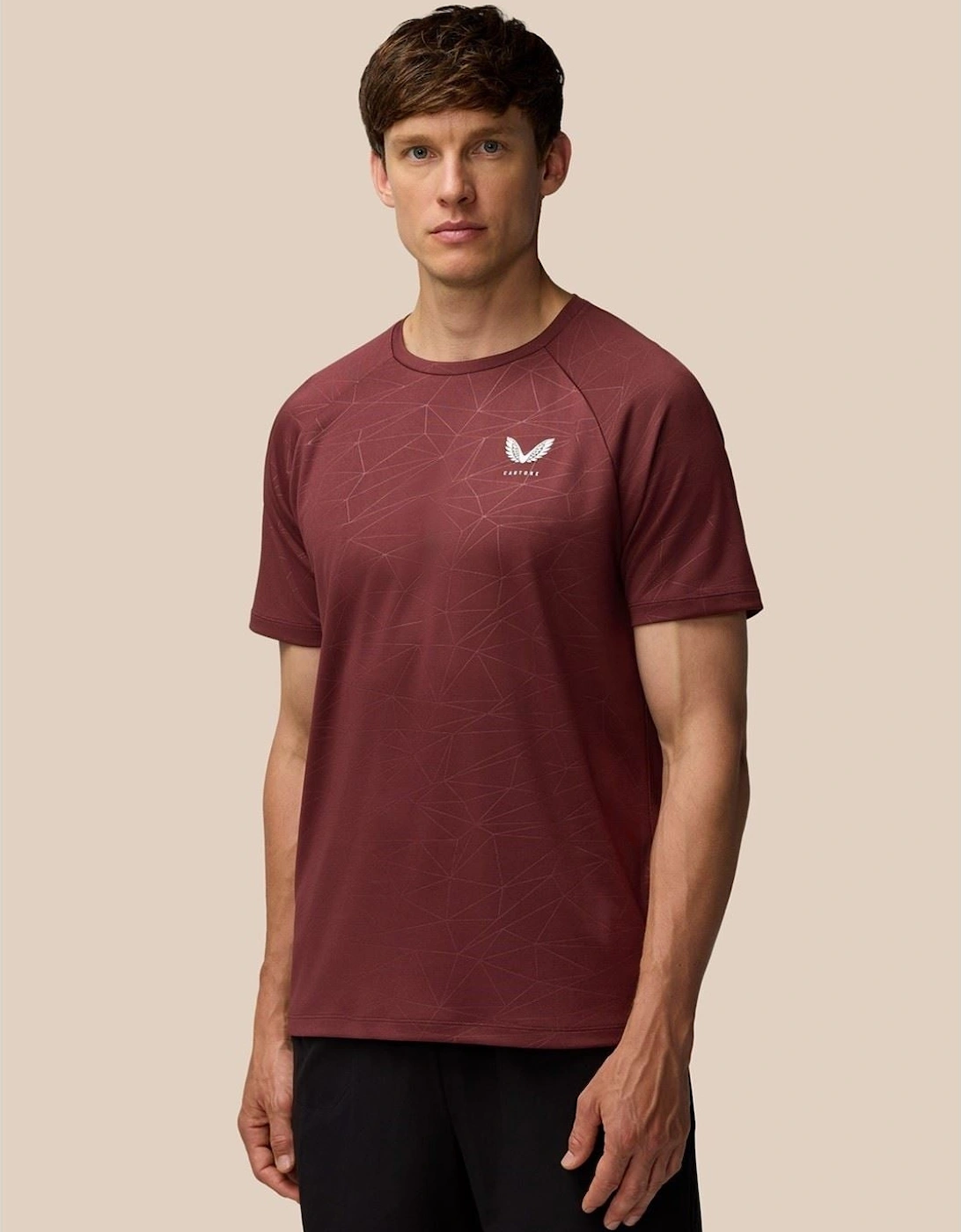Adapt Training T-Shirt Polyester Men's Purple Activewear T-Shirts