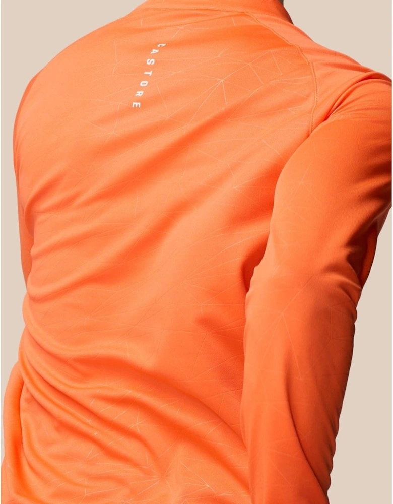 Adapt Training 1/4 Zip Top Polyester Men's Orange Activewear T-Shirts