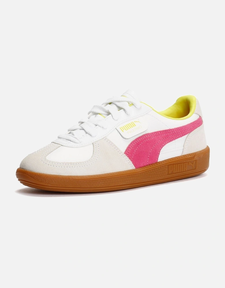 Palermo Leather Women's White/Pink Trainers