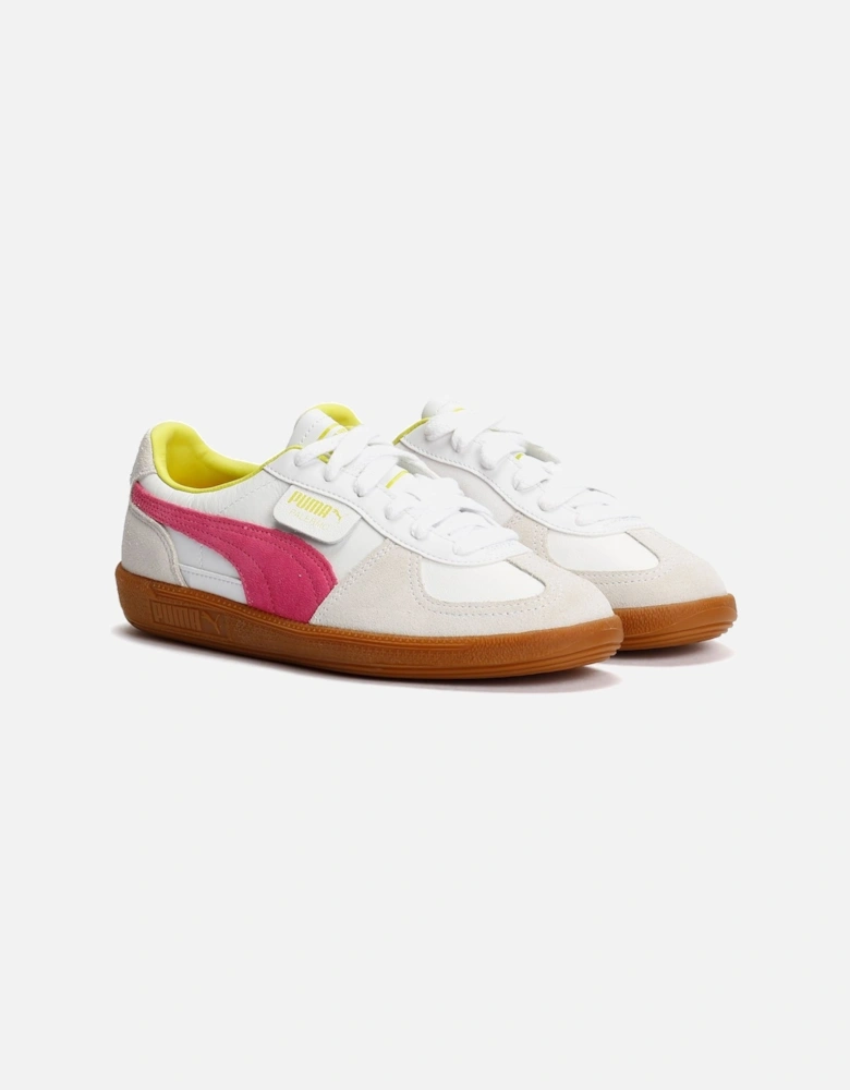 Palermo Leather Women's White/Pink Trainers
