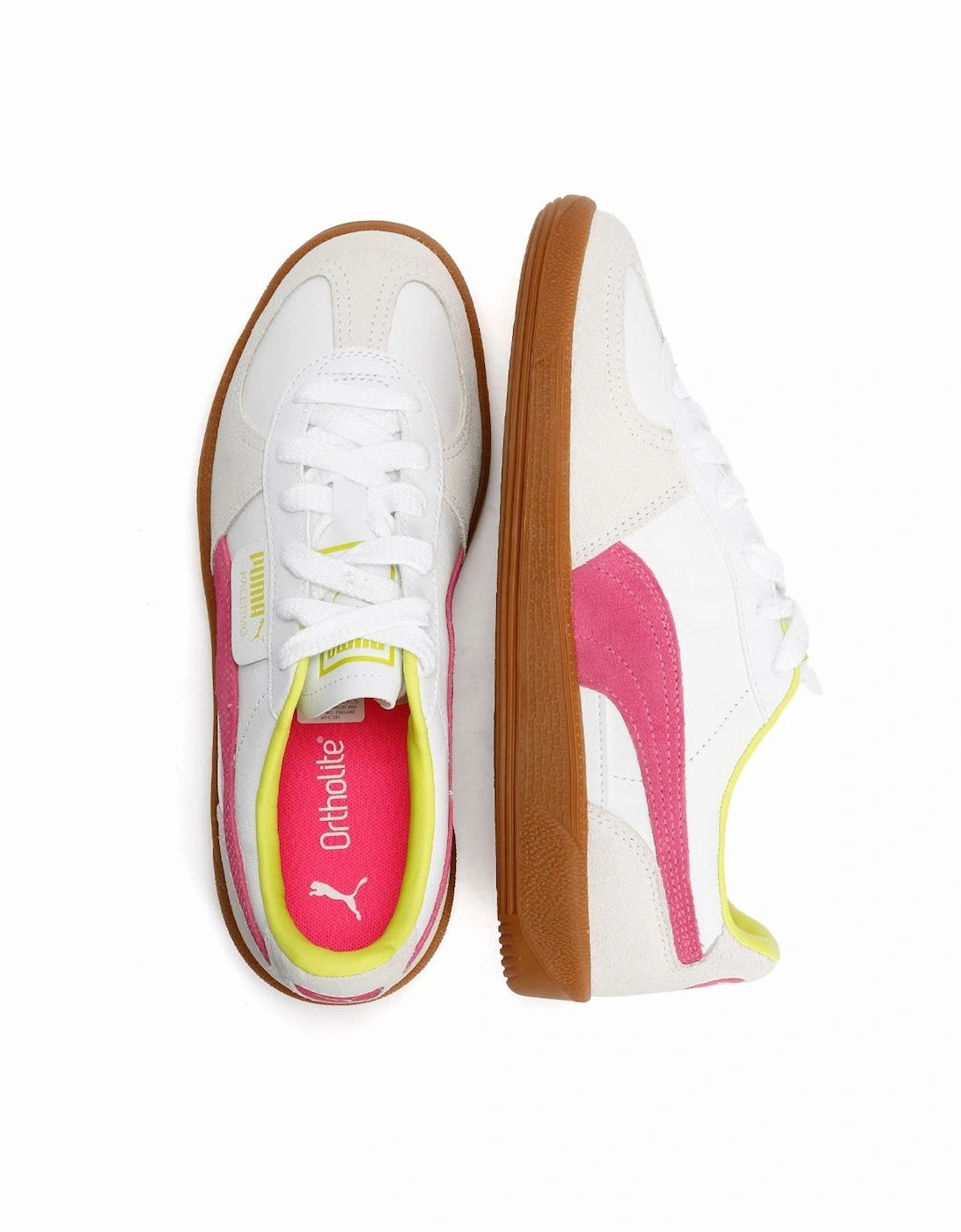 Palermo Leather Women's White/Pink Trainers